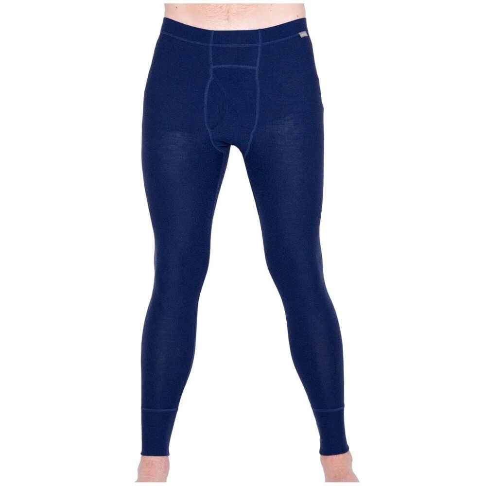 Meriwool Men's Oeko-Tex Merino Wool Base Layer Thermal Pants Blue L NWOT
